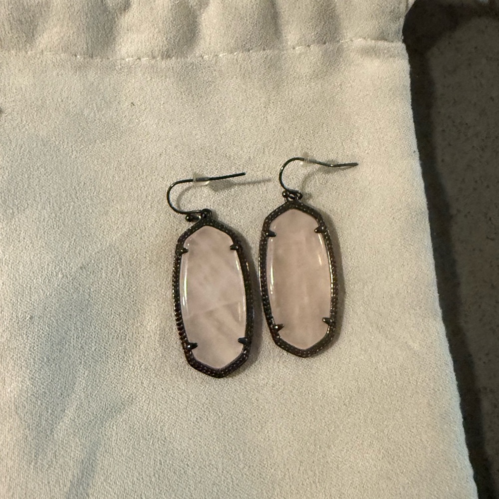 Kendra Scott Pink Drop Earrings